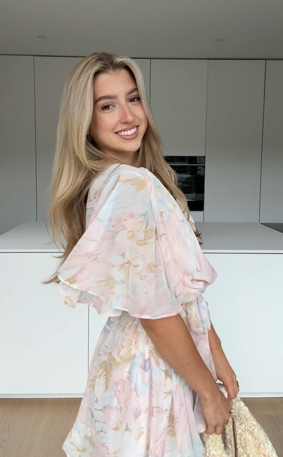 Florence™ | Robe Mini à Motifs Floraux