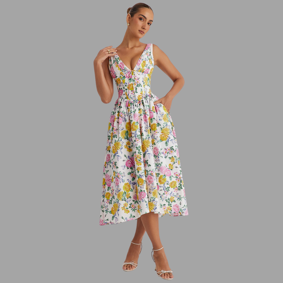 Maëlys | Robe portefeuille aérienne pour l'été