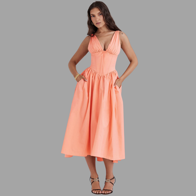 Maëlys | Robe portefeuille aérienne pour l'été
