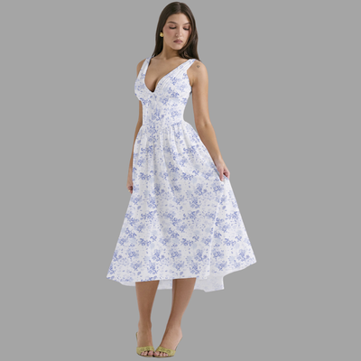 Maëlys | Robe portefeuille aérienne pour l'été