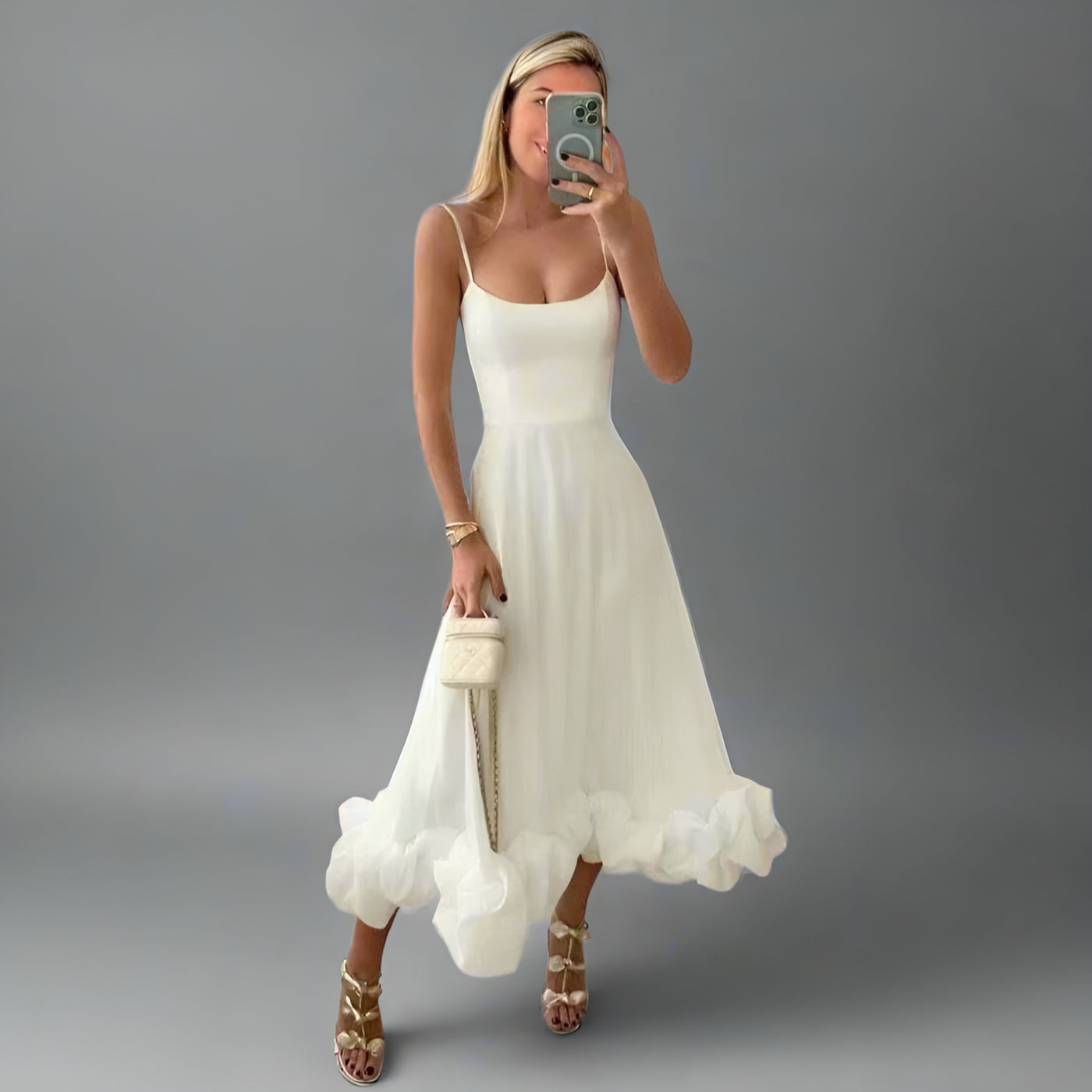 Fantine | Robe midi élégante et légère