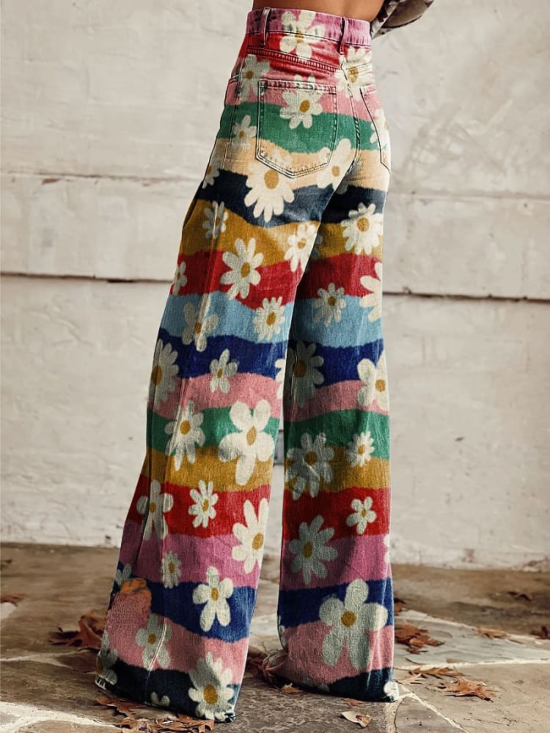Sophie - Pantalon fleuri rétro