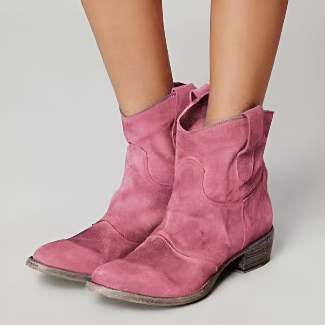Virginie™ | Bottines en Cuir Suédé