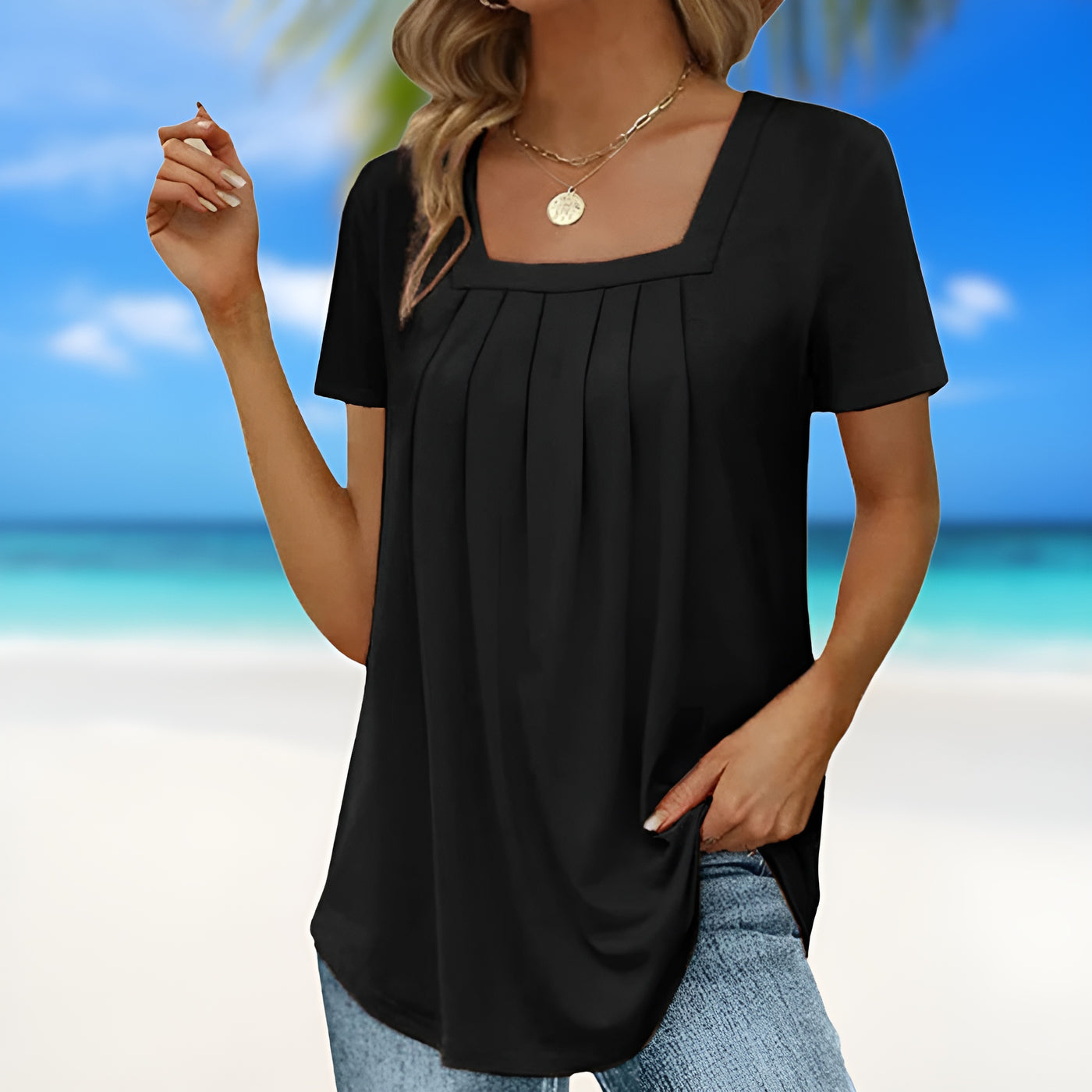 Marine – Blouse d'Été Aérienne