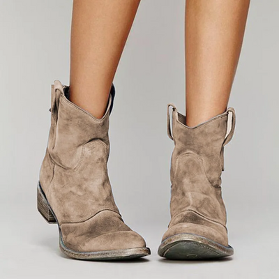Virginie™ | Bottines en Cuir Suédé