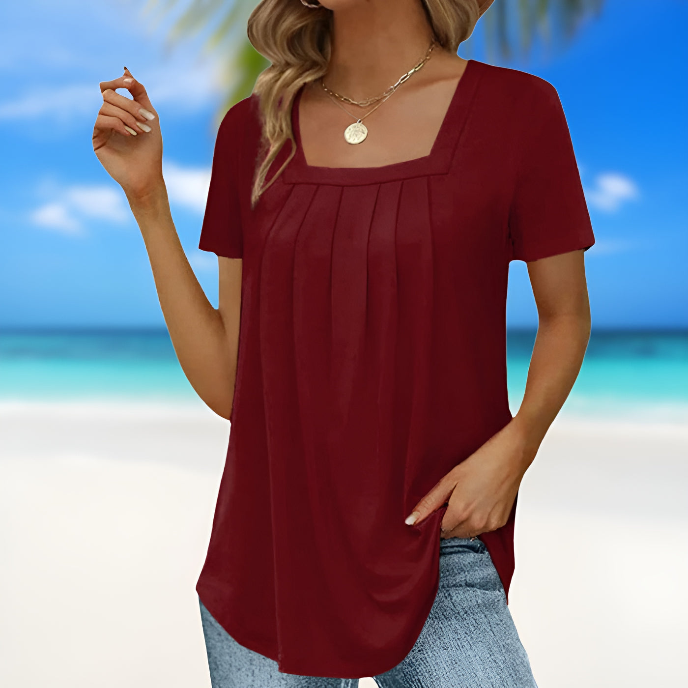 Marine – Blouse d'Été Aérienne