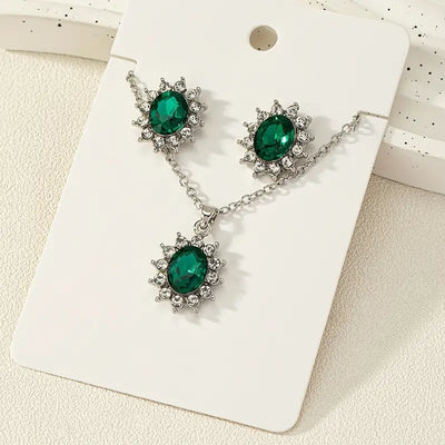 Henriette™ | Parure de Bijoux Premium Verte