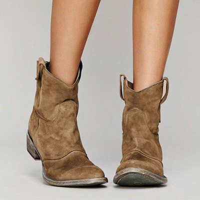 Virginie™ | Bottines en Cuir Suédé