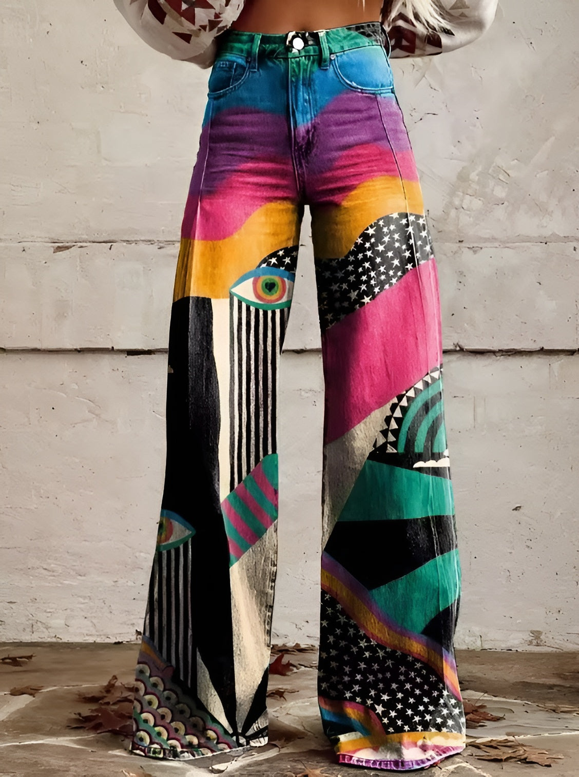 Aurélie - Pantalon évasé bohème