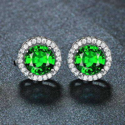 Rachel™ | Boucles d'Oreilles Premium Vertes