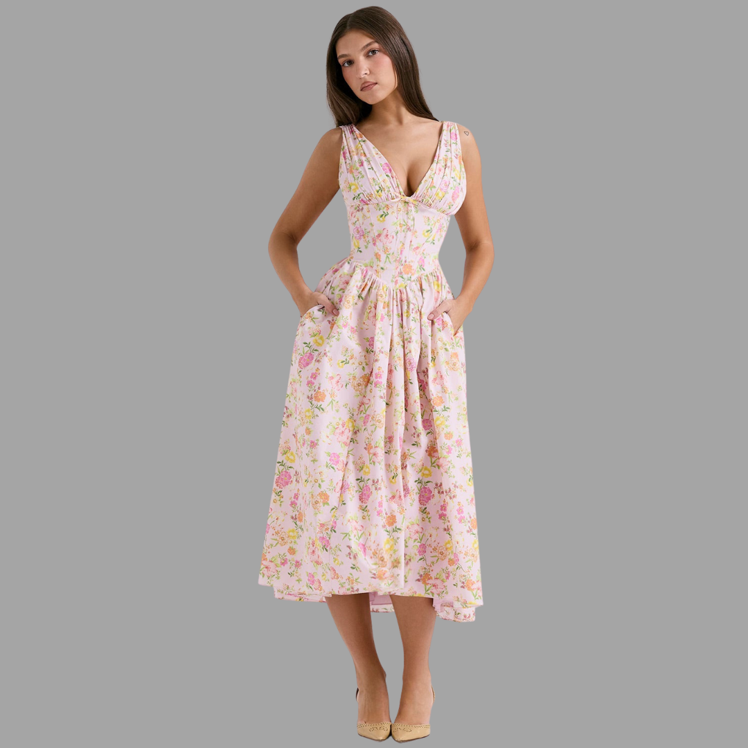 Maëlys | Robe portefeuille aérienne pour l'été