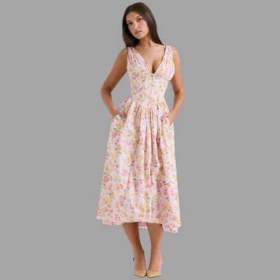 Maëlys | Robe portefeuille aérienne pour l'été