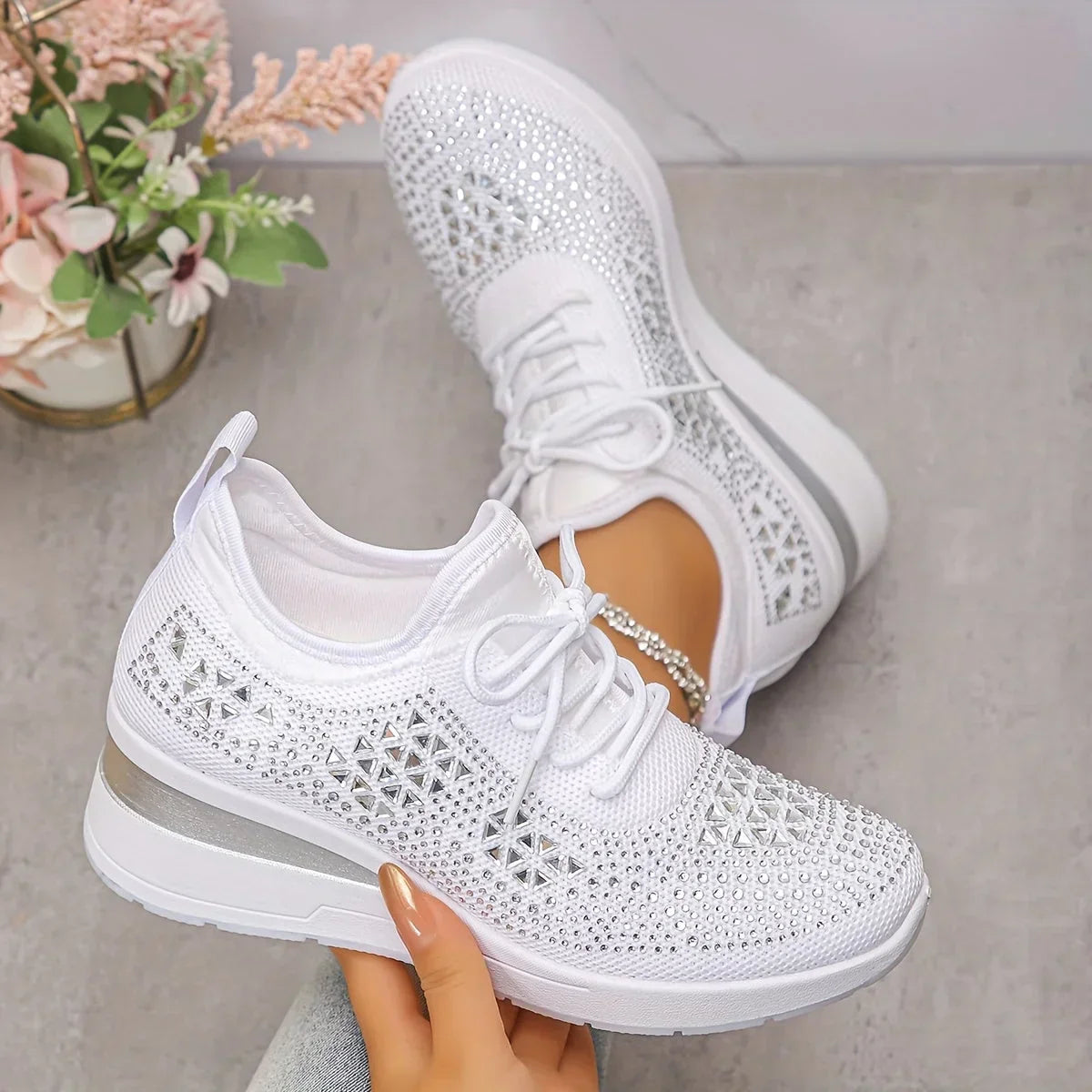 Giselle™ | Baskets avec strass scintillants
