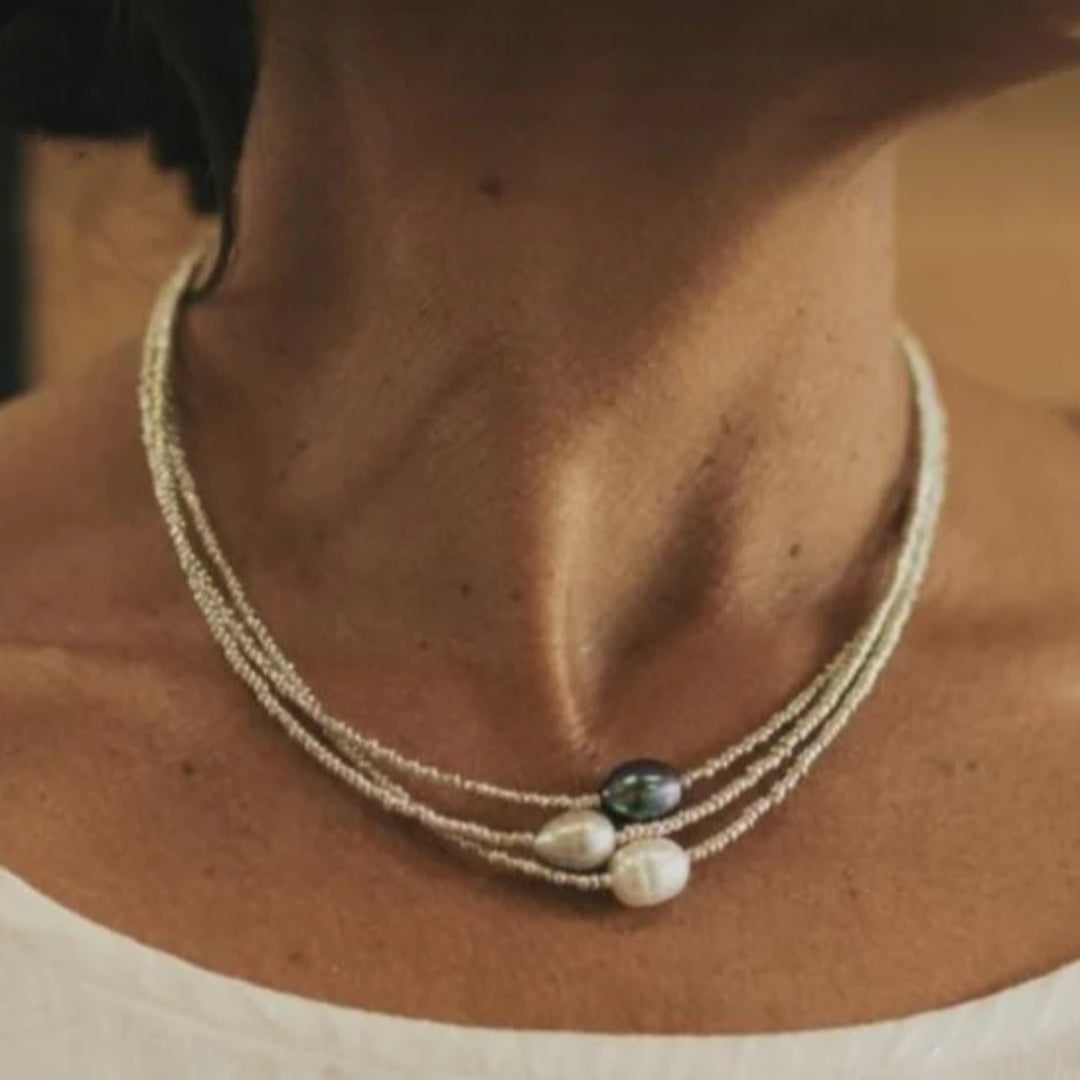 Chantal™ | Collier vintage en perles naturelles