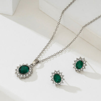 Henriette™ | Parure de Bijoux Premium Verte