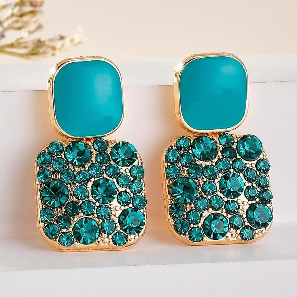 Colette™ | Boucles d'Oreilles Premium Vertes