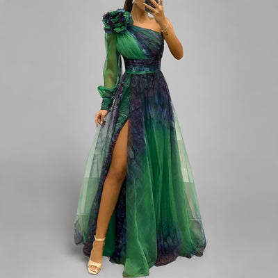 Maelle | Robe longue en maille unique