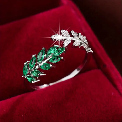 Véronique™ | Bague Premium Verte