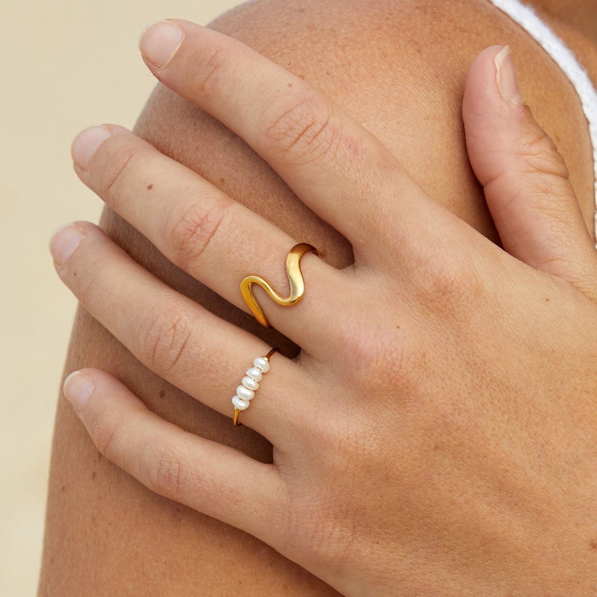 Grace™ |Bague en perles d'eau douce
