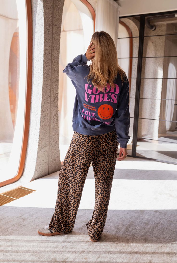 Sidonie™ | Le pantalon de survêtement léopard