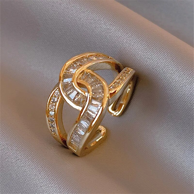 Unité - Bague Ajustable Élégante Enchevêtrée