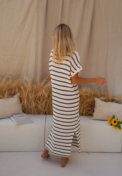 Agathe™ | LA ROBE EN MAILLE À RAYURES