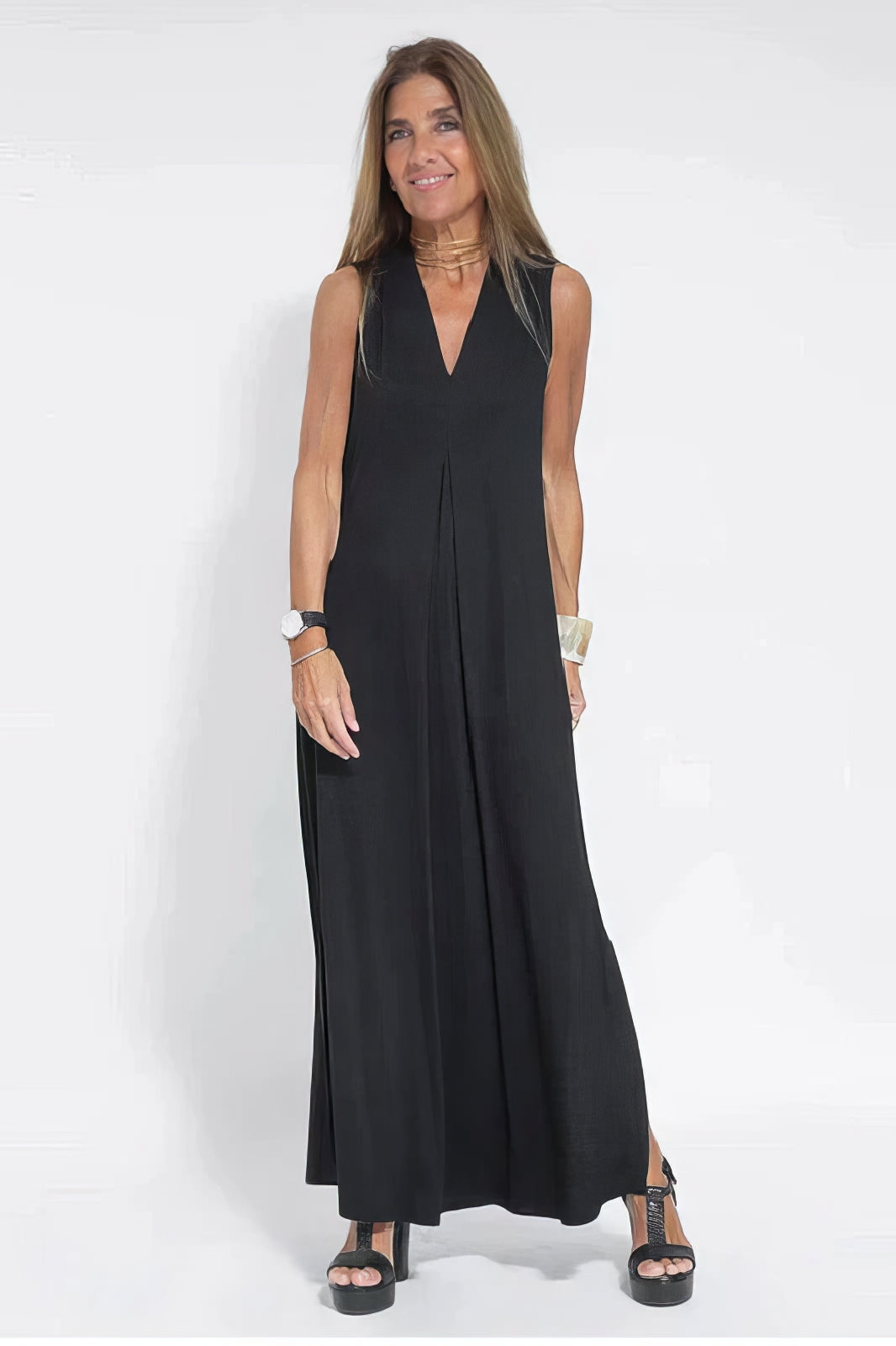 Constance | Robe longue élégante + cardigan assorti GRATUIT