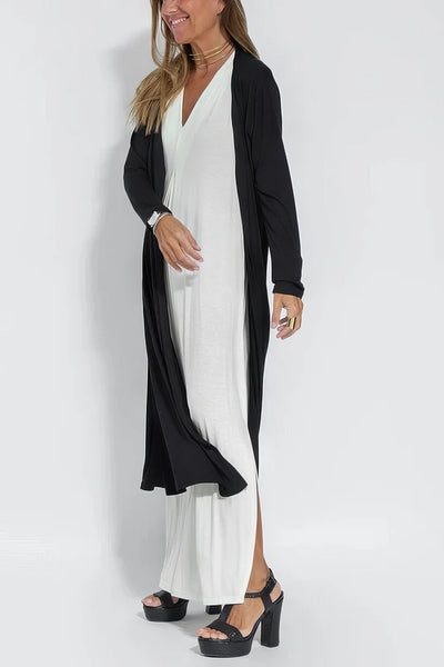 Constance | Robe longue élégante + cardigan assorti GRATUIT