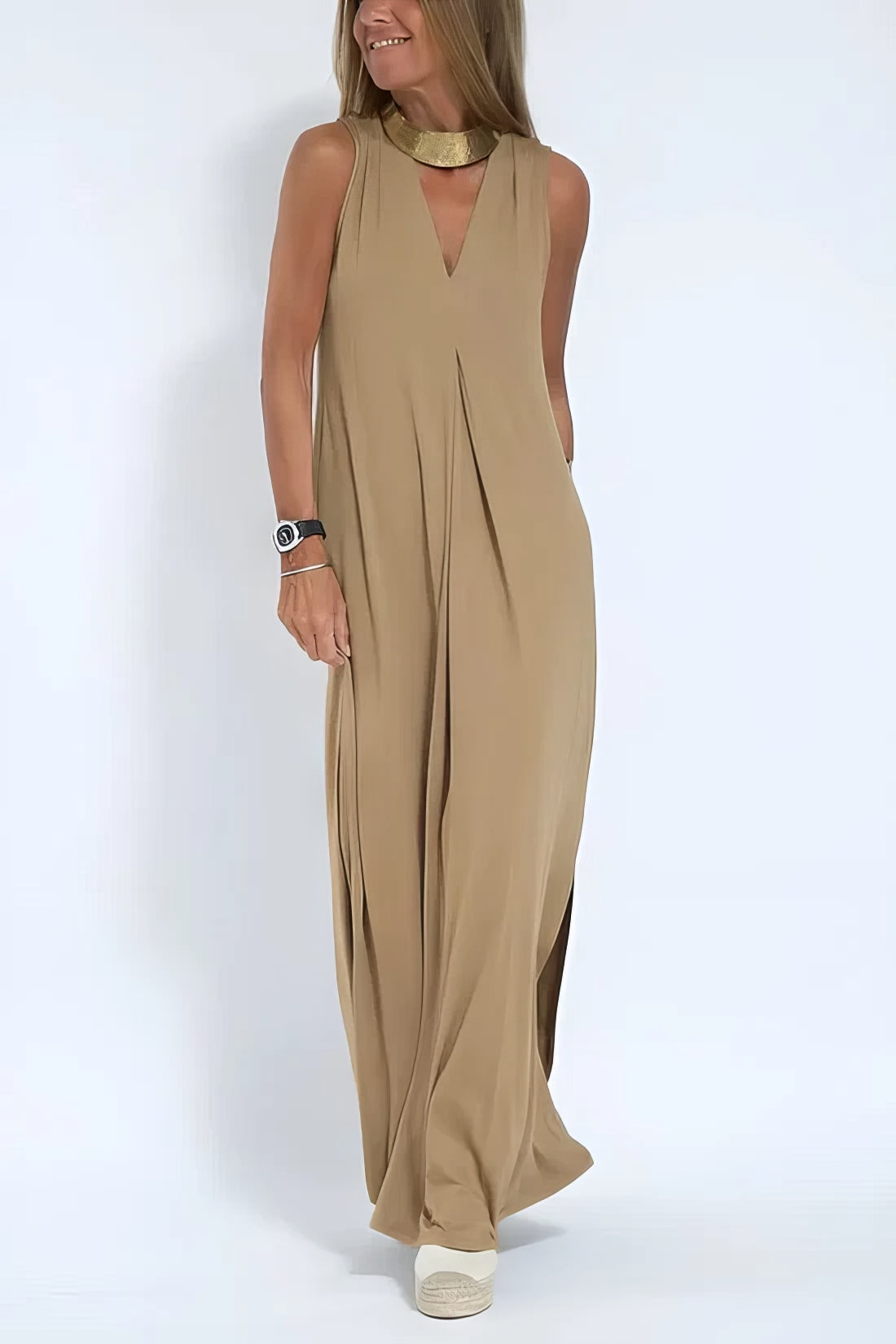 Constance | Robe longue élégante + cardigan assorti GRATUIT