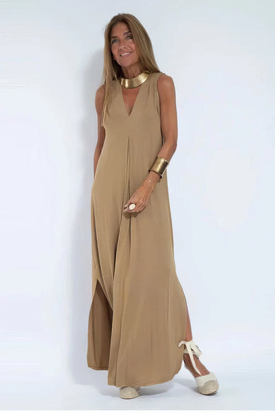 Constance | Robe longue élégante + cardigan assorti GRATUIT
