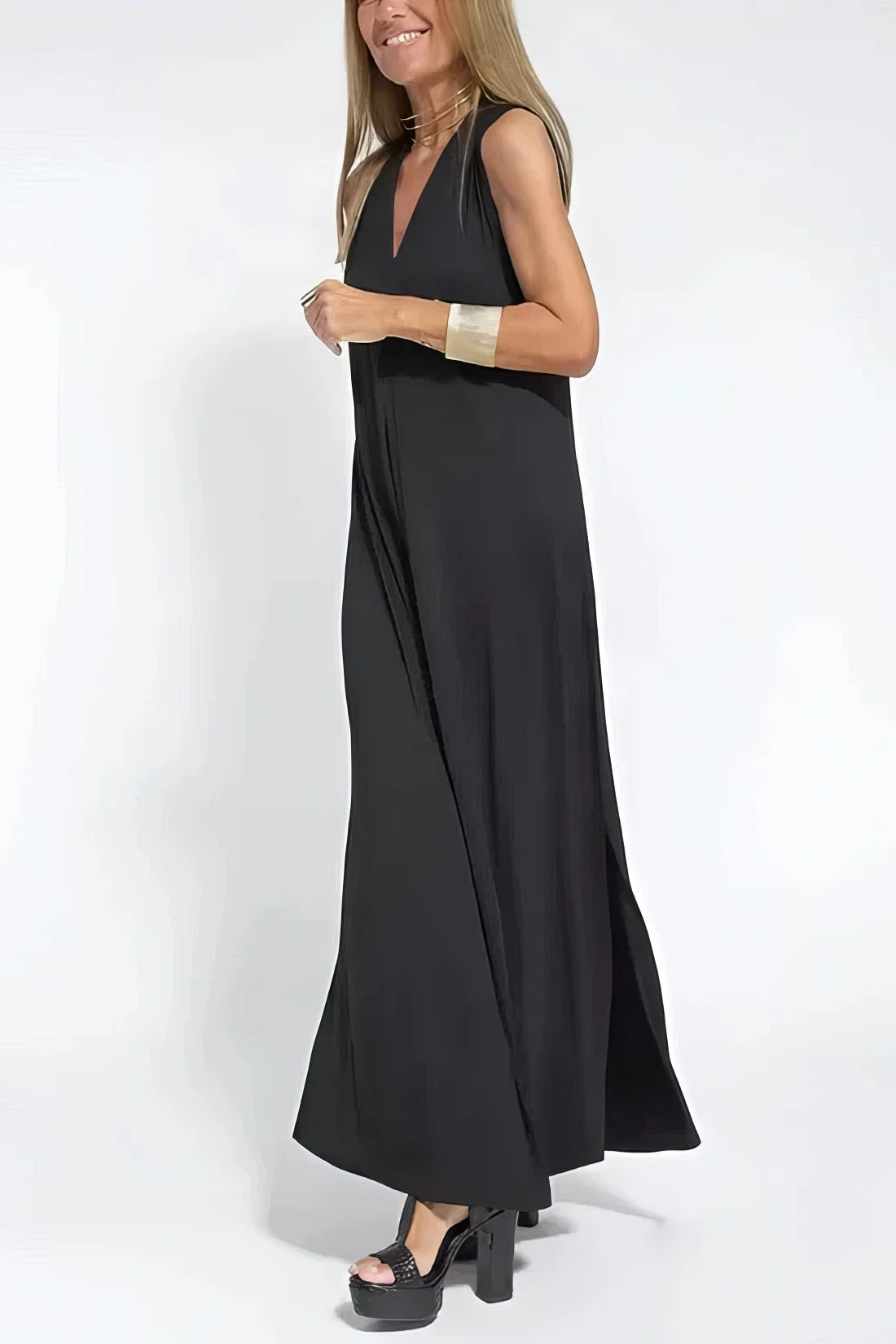 Constance | Robe longue élégante + cardigan assorti GRATUIT