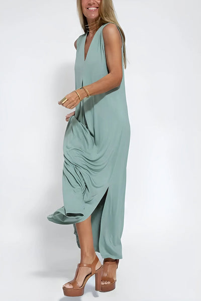 Constance | Robe longue élégante + cardigan assorti GRATUIT