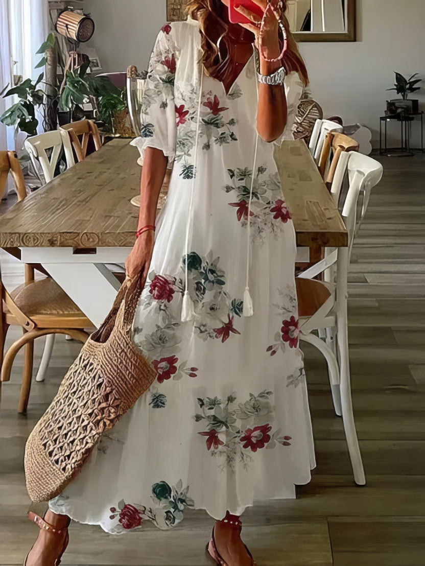 Héloïse™ - Robe bohème couvrant le ventre
