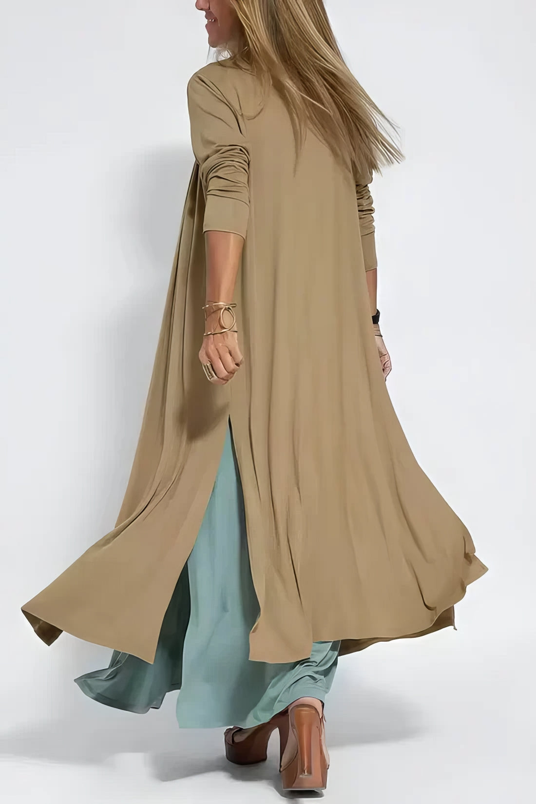 Constance | Robe longue élégante + cardigan assorti GRATUIT